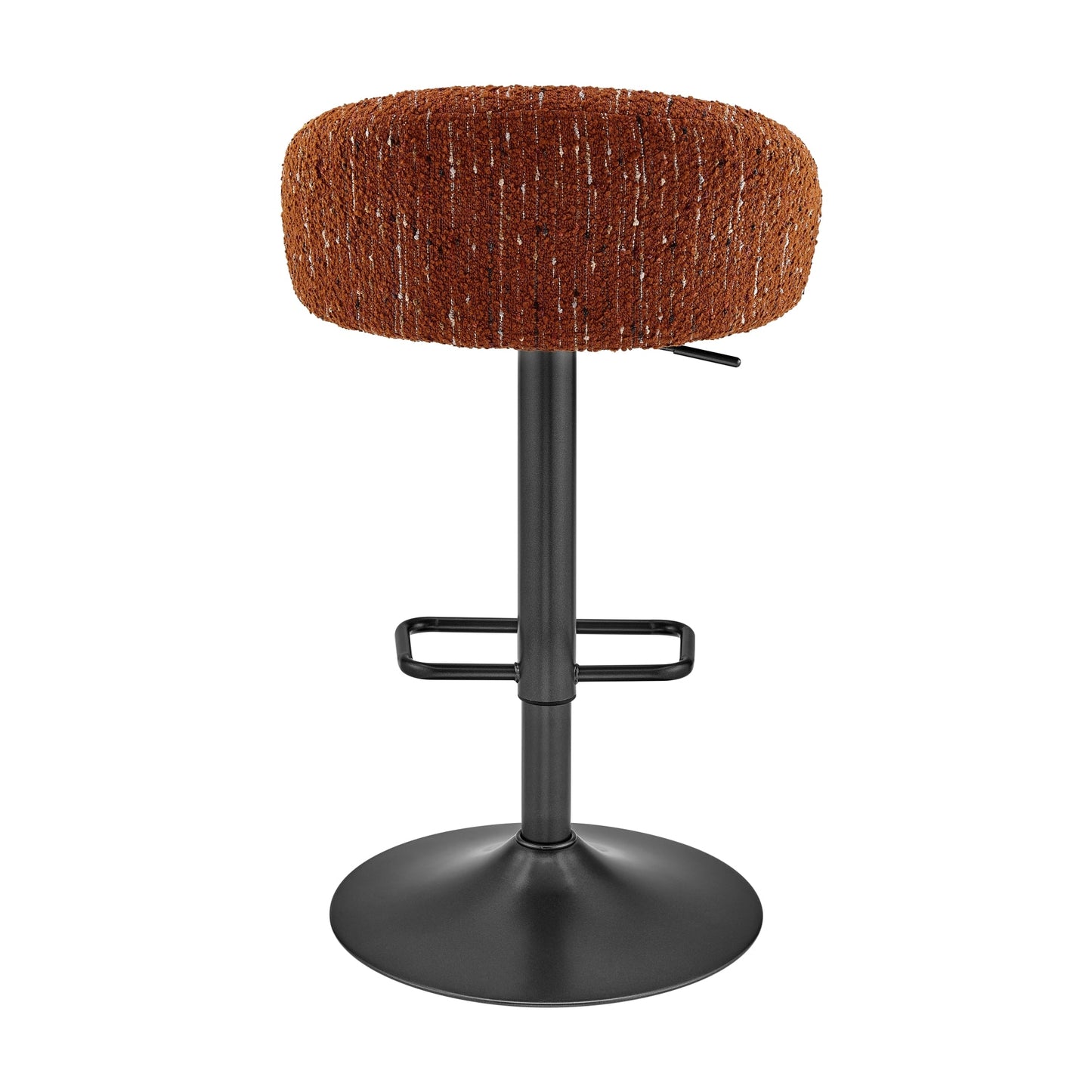 Jorrell Gaslift Swivel Bar Stool – Zenith Terracotta Fabric