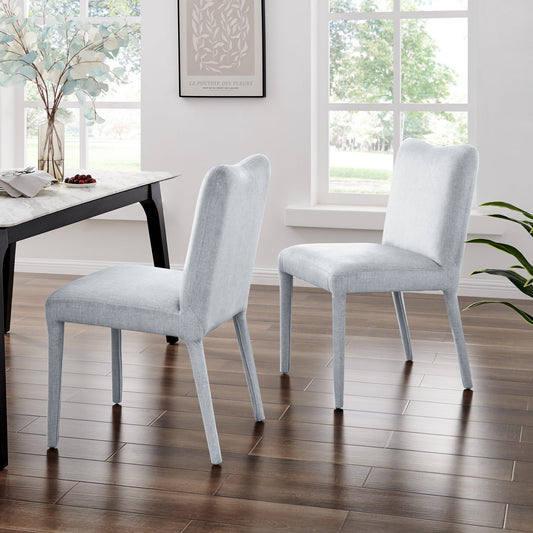 Alder Set of 2 Velvet Dining Chair in Zen Gray
