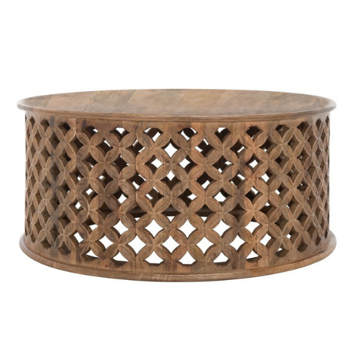 Kaydix Round Coffee Table in Natural