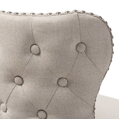 Gradisca Set of 2 Cream Swivel Bar Stools – Modern Design