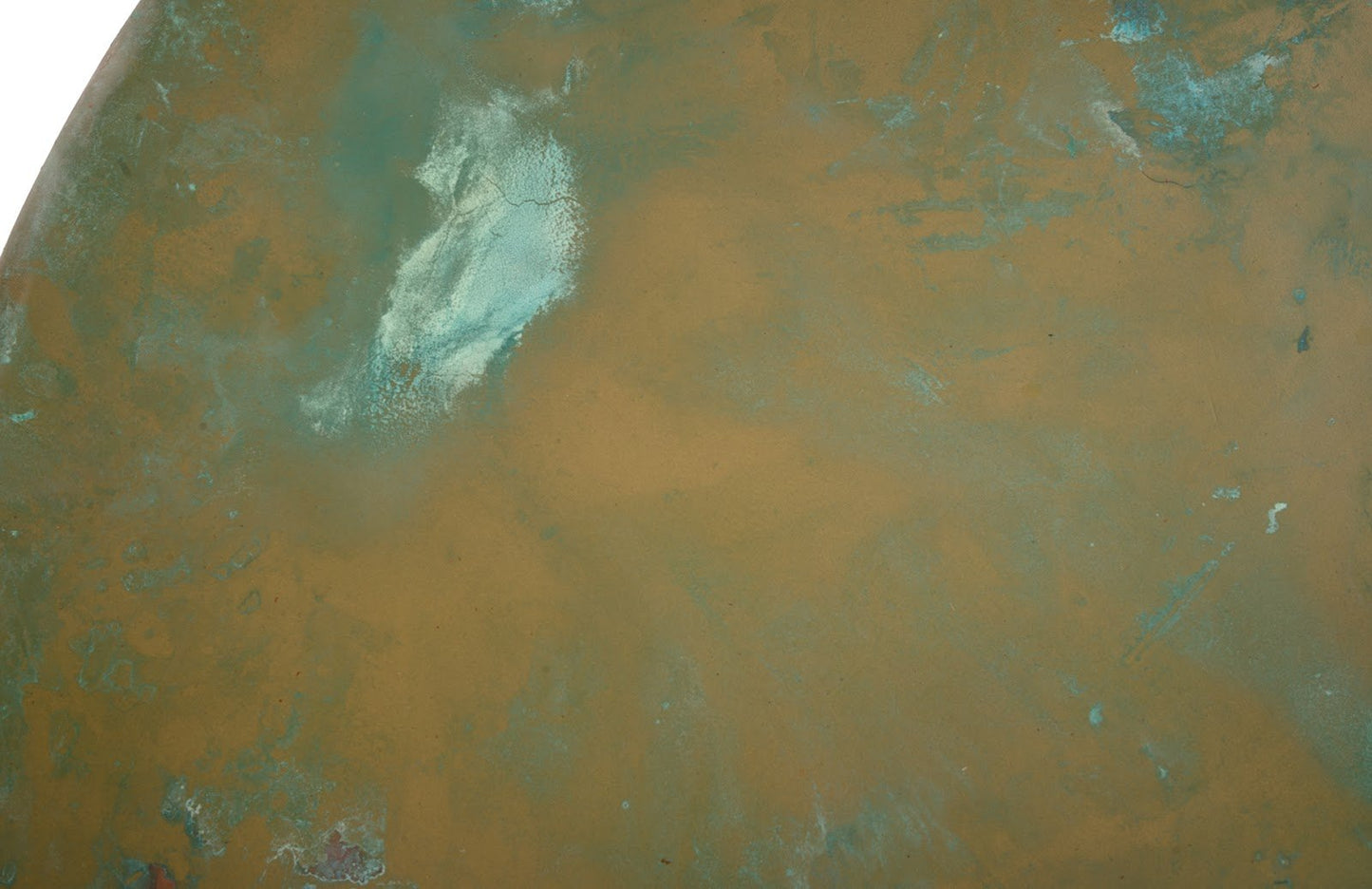 Button Coffee Table in Lichen Finish – Resin & Fiberglass