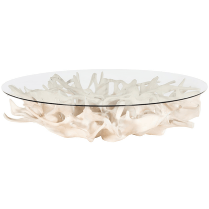 Cast Root Bleached Coffee Table