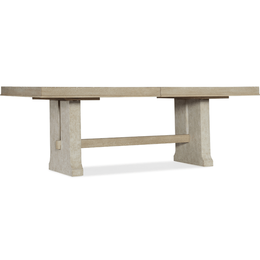 Cascade Rectangle Dining Table – Modern Farmhouse Oak Veneer