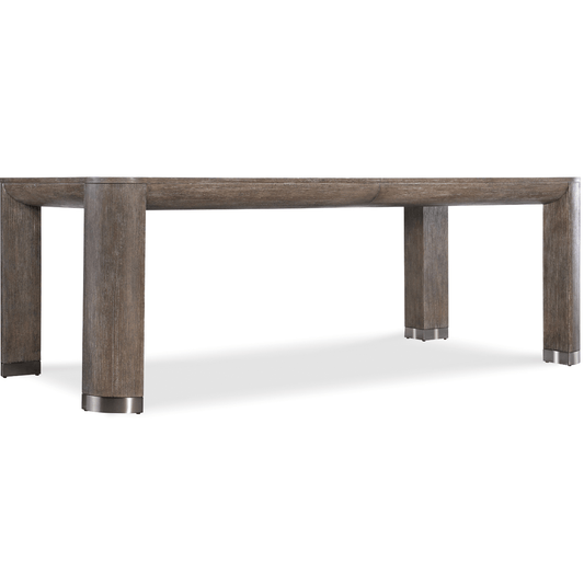 Modern Mood Dining Table in Mink with 24-Inch Leaf