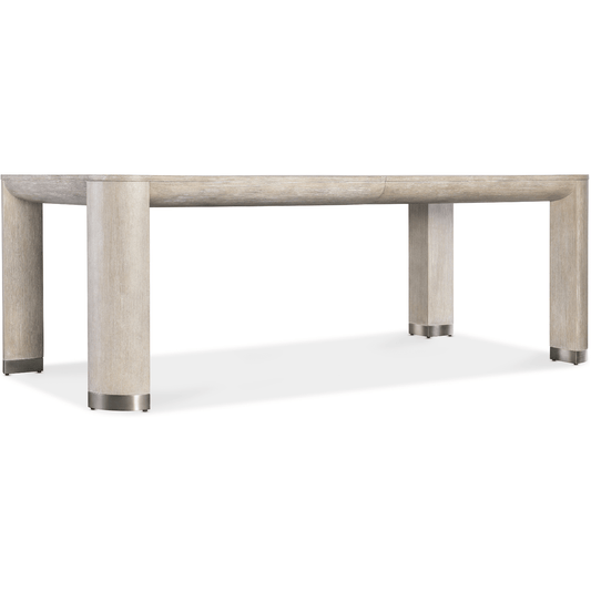 Modern Mood Leg Dining Table – Diamond Oak & Pewter Accents
