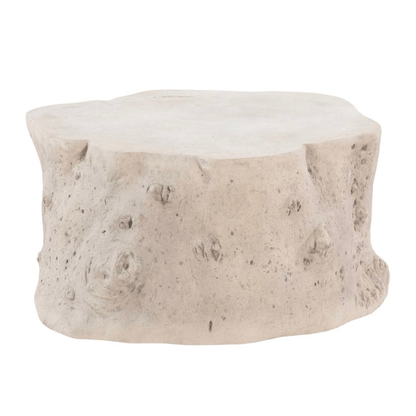 Log Roman Stone Coffee Table – 42″ Nature-Inspired Design