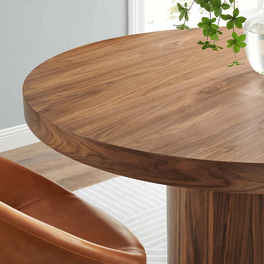 Gratify Round Dining Table in Walnut