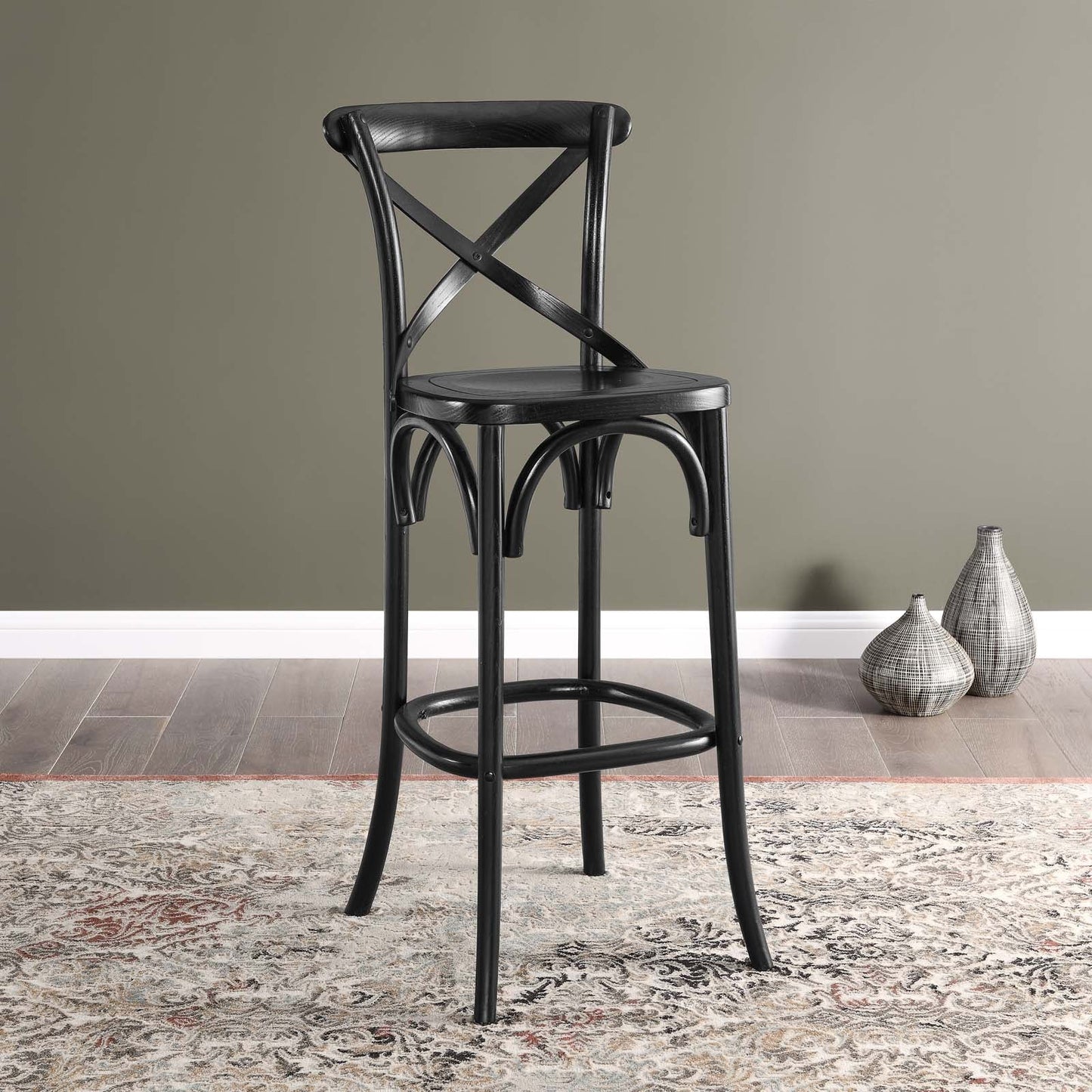 Gear Bar Stool in Black