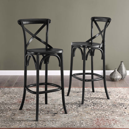 Gear Bar Stool in Black
