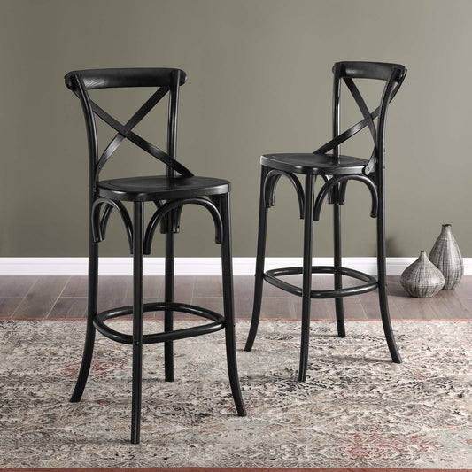Gear Bar Stool in Black