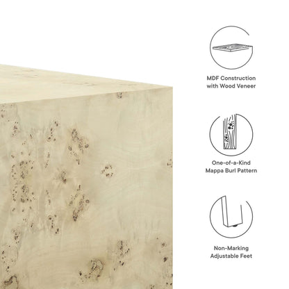 Cosmos Coffee Table in Bleached Burl