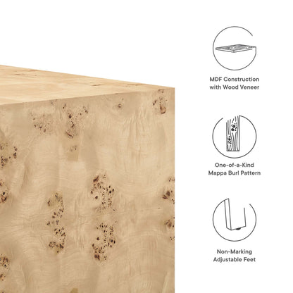 Cosmos Coffee Table in Natural Burl