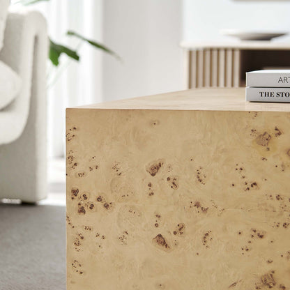 Cosmos Coffee Table in Natural Burl