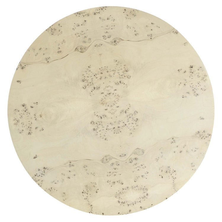 Cosmos Round Coffee Table in Bleached Burl
