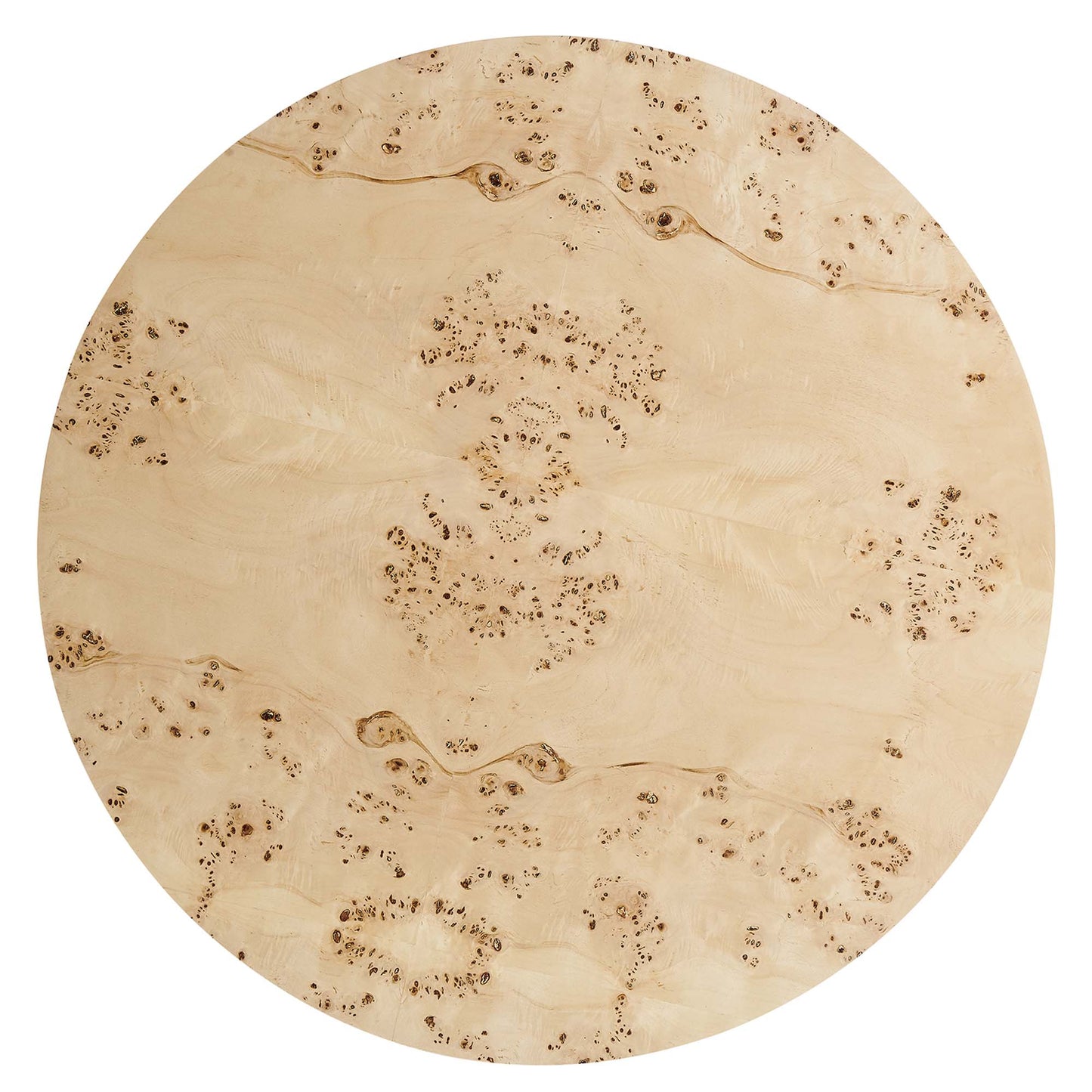 Cosmos Round Coffee Table in Natural Burl