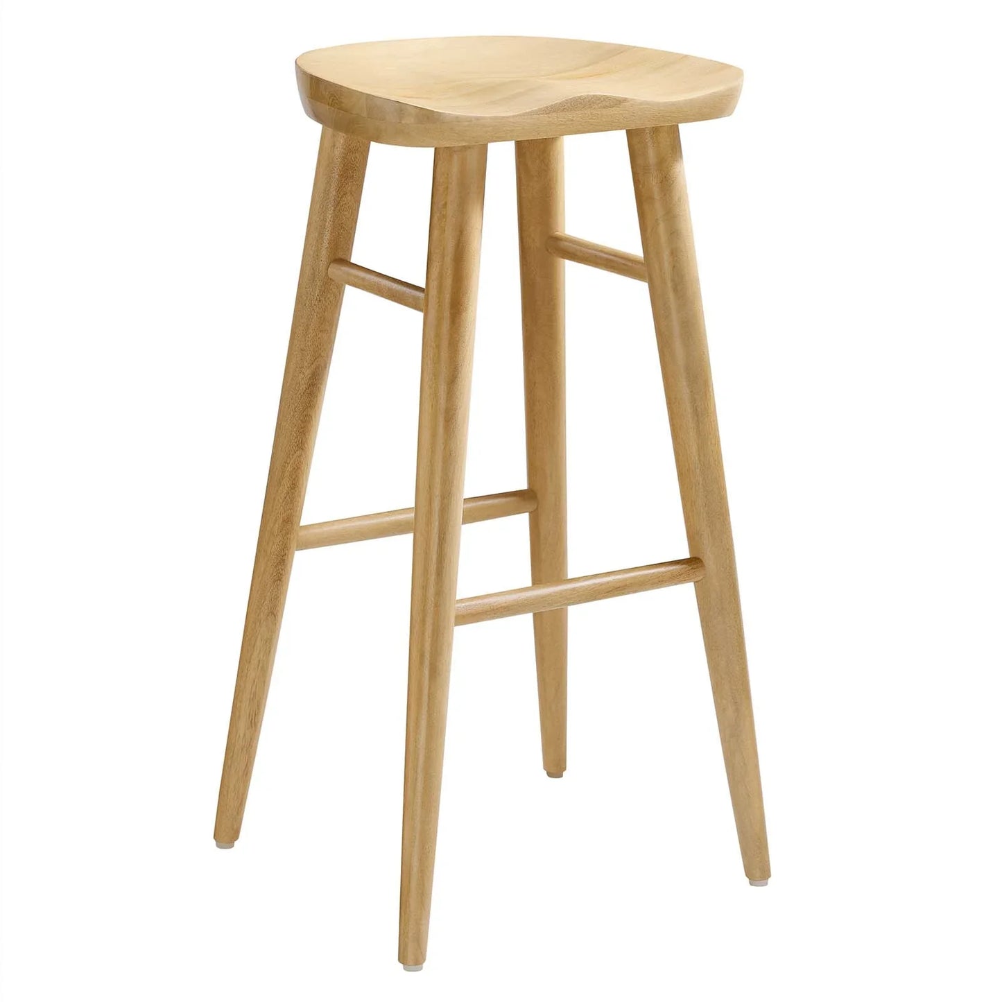 Saville Set of 2 Backless Bar Stools in Oak