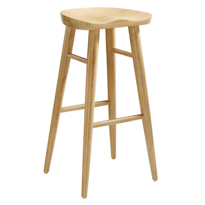Saville Set of 2 Backless Bar Stools in Oak