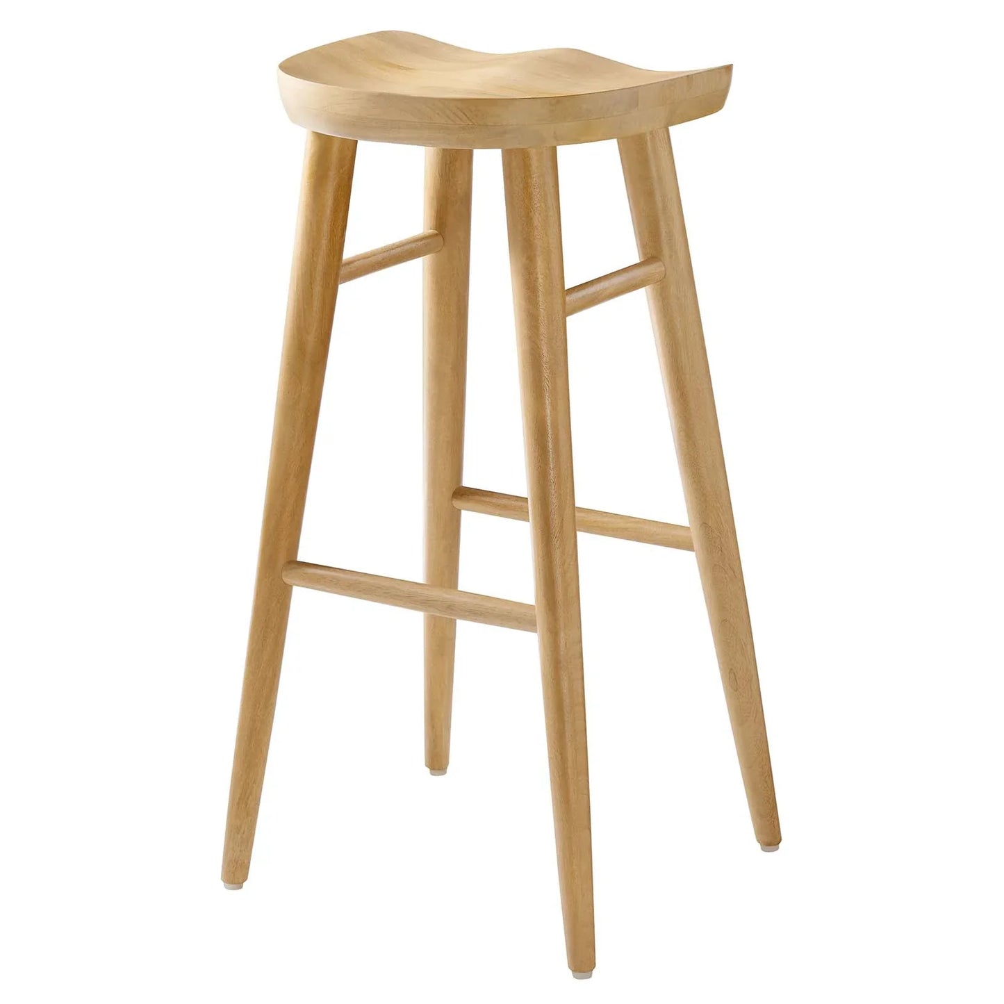 Saville Set of 2 Backless Bar Stools in Oak