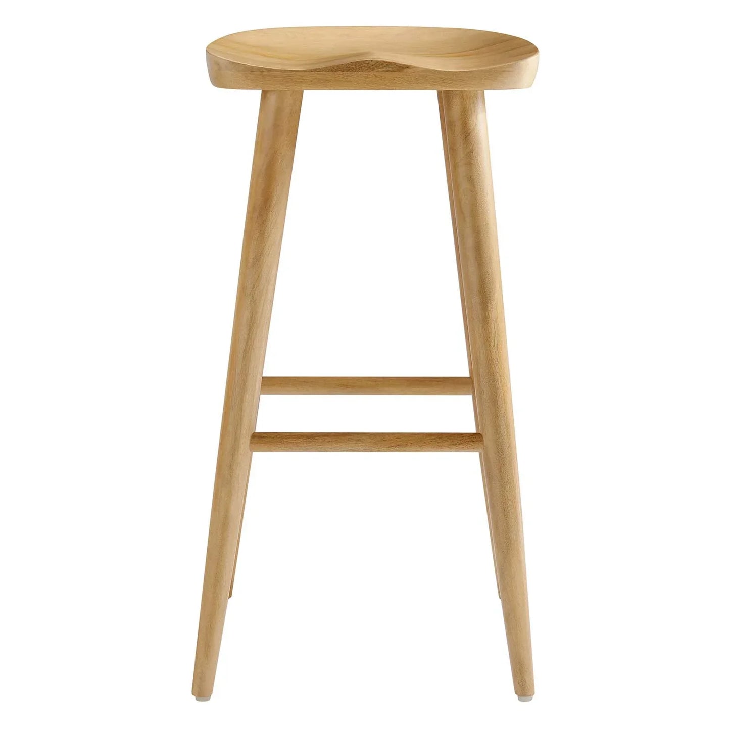 Saville Set of 2 Backless Bar Stools in Oak