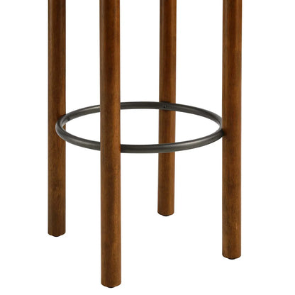 Fable Boucle Fabric Bar Stools in Walnut & Charcoal