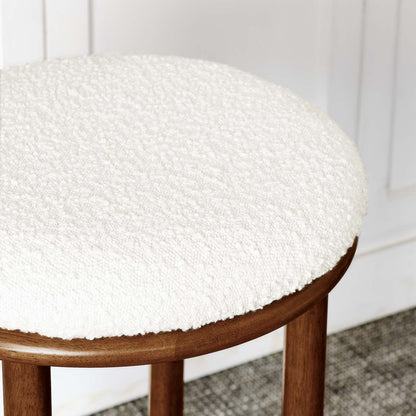 Fable Set of 2 Boucle Fabric Bar Stools