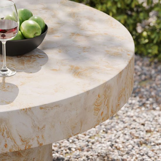 Alora Coffee Table in Honey Onyx