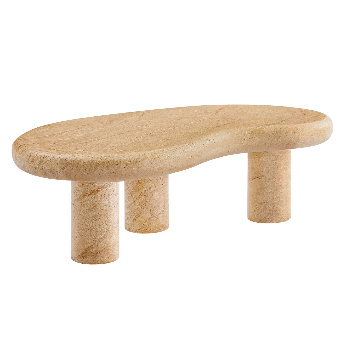 Elowen Faux Travertine Coffee Table