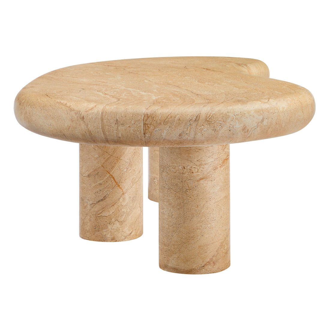 Elowen Faux Travertine Coffee Table