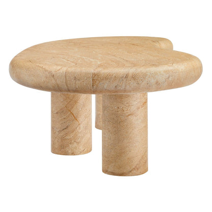 Elowen Faux Travertine Coffee Table