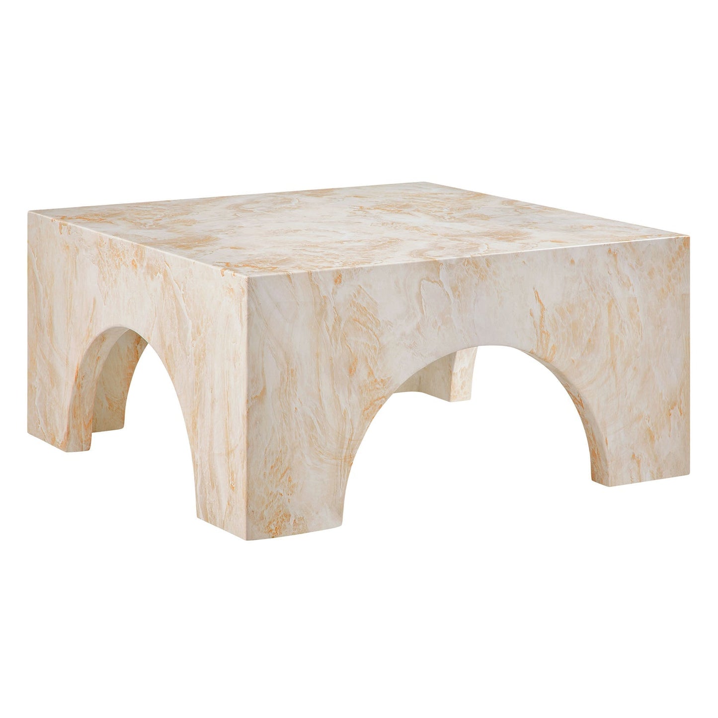 Valen Coffee Table in Honey Onyx