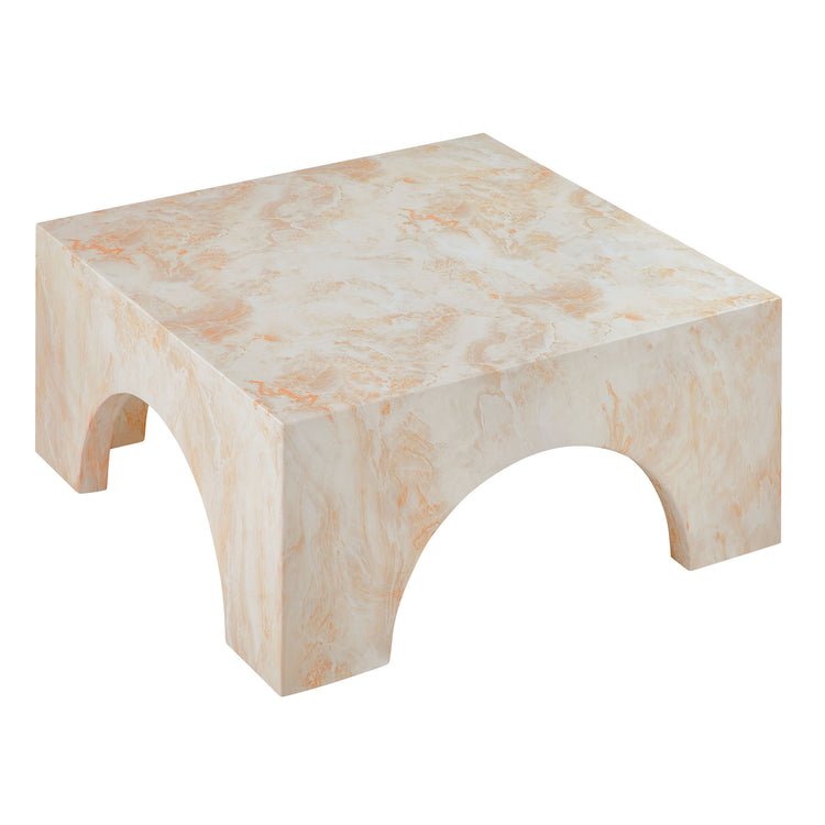 Valen Coffee Table in Honey Onyx