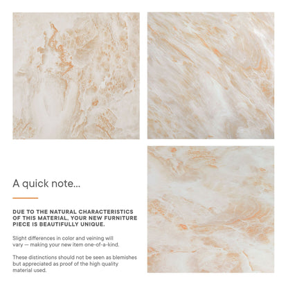 Valen Coffee Table in Honey Onyx