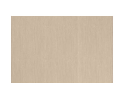 Unity Light Dining Table – Sun Drenched Oak, Travertine Base