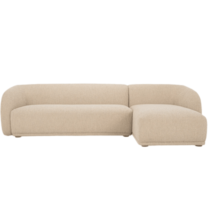 Faye Sectional in Boucle Beige