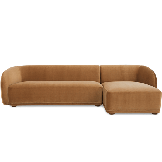 Faye Sectional in Caramel