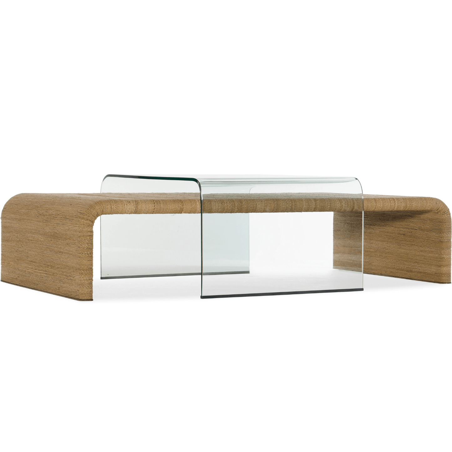 Amani Rope and Glass Cocktail Table