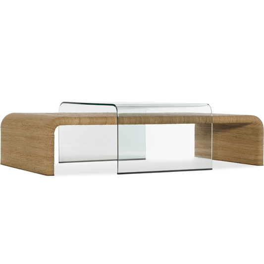 Amani Rope and Glass Cocktail Table