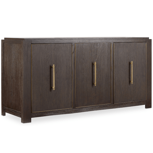 Curata Buffet Credenza - White Oak with Midnight Finish