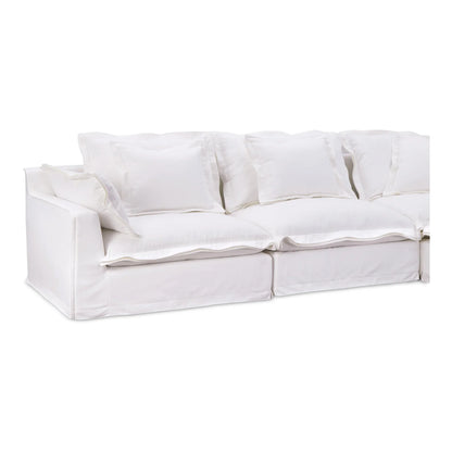 Olivia Corner Sectional – Shell White, Livesmart Fabric