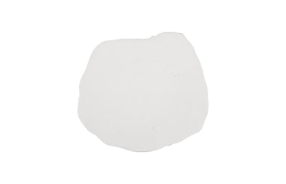 Log Coffee Table in Gel Coat White – Modern Organic 36″