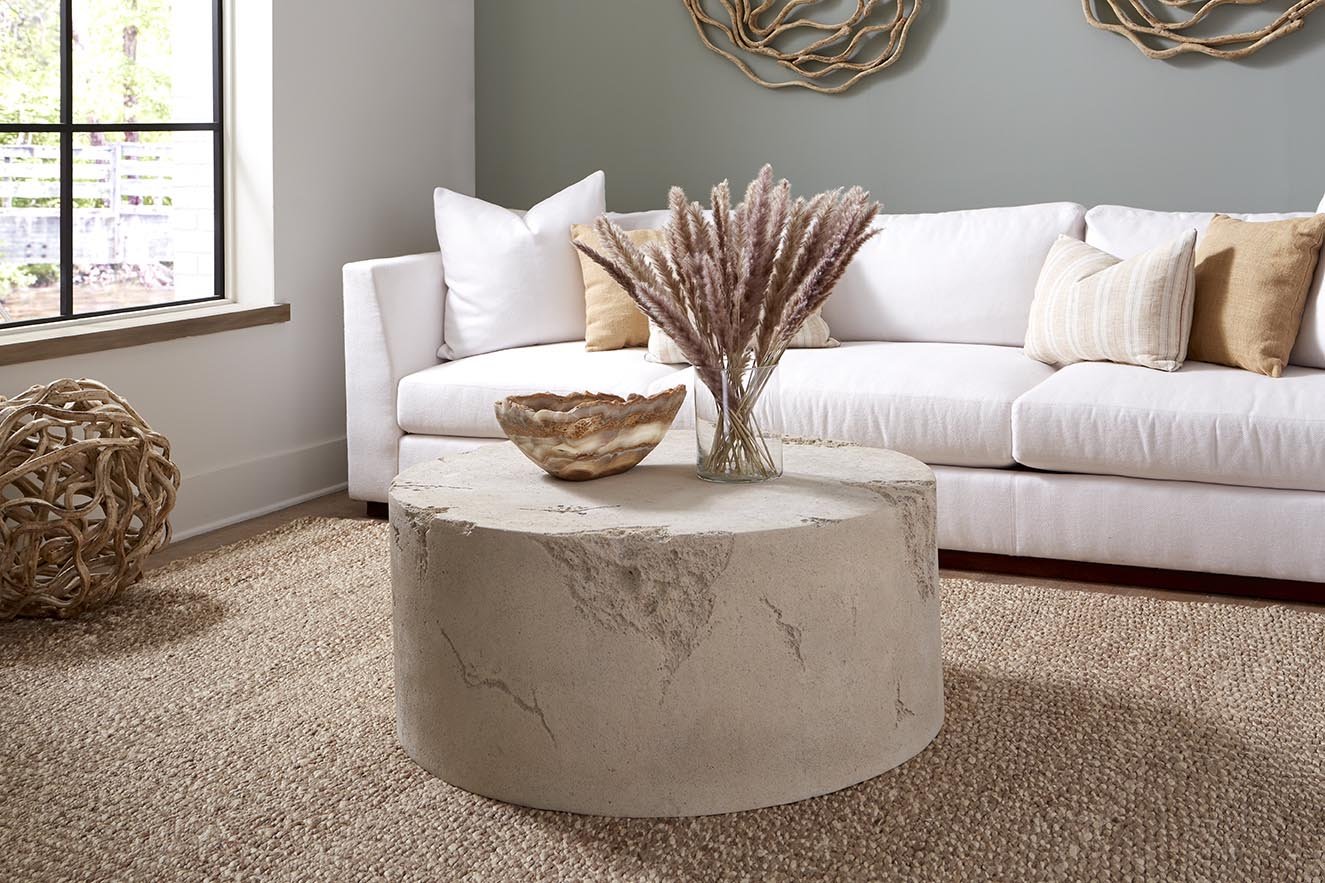Roman Stone Formation Coffee Table – Resin & Stone Design