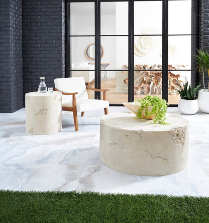 Roman Stone Formation Coffee Table – Resin & Stone Design