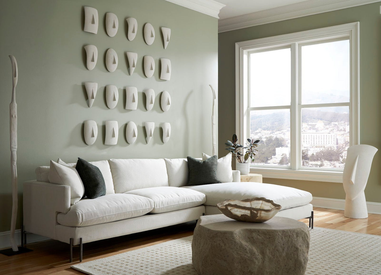 Quarry Coffee Table in Roman Stone