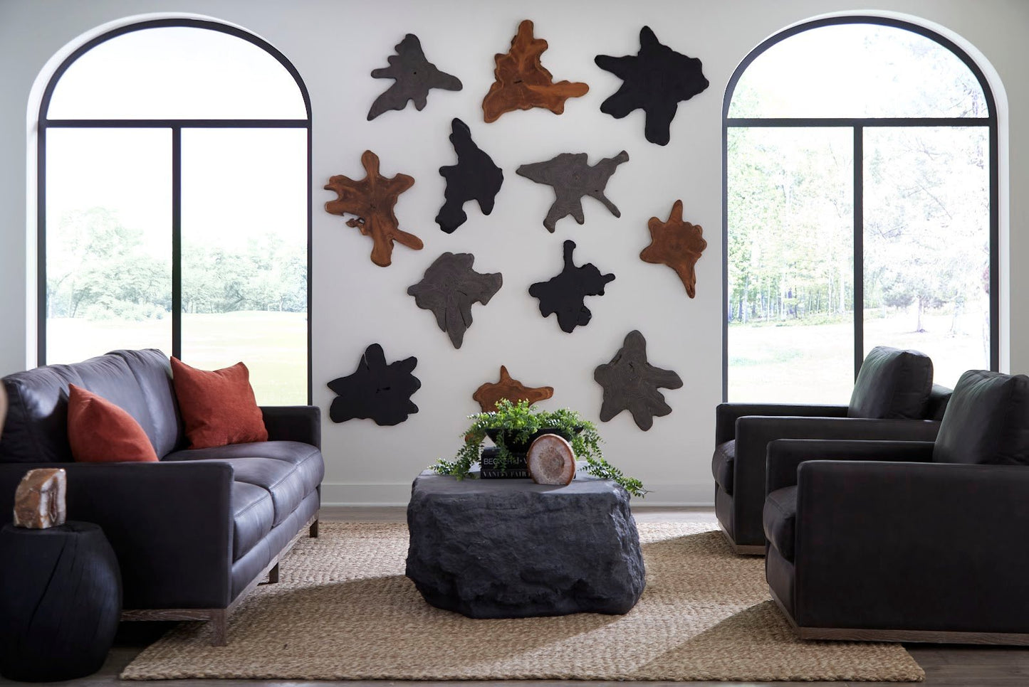 Quarry Coffee Table in Charcoal Stone