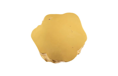 Log Coffee Table in Gold Leaf – Modern Organic 36″