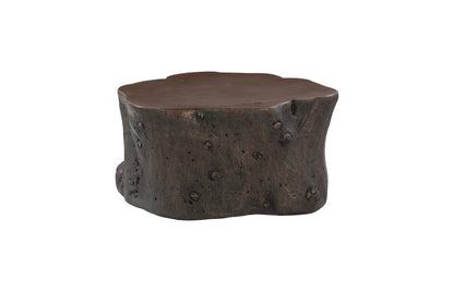 Log Coffee Table in Bronze – Modern Organic Design 36″