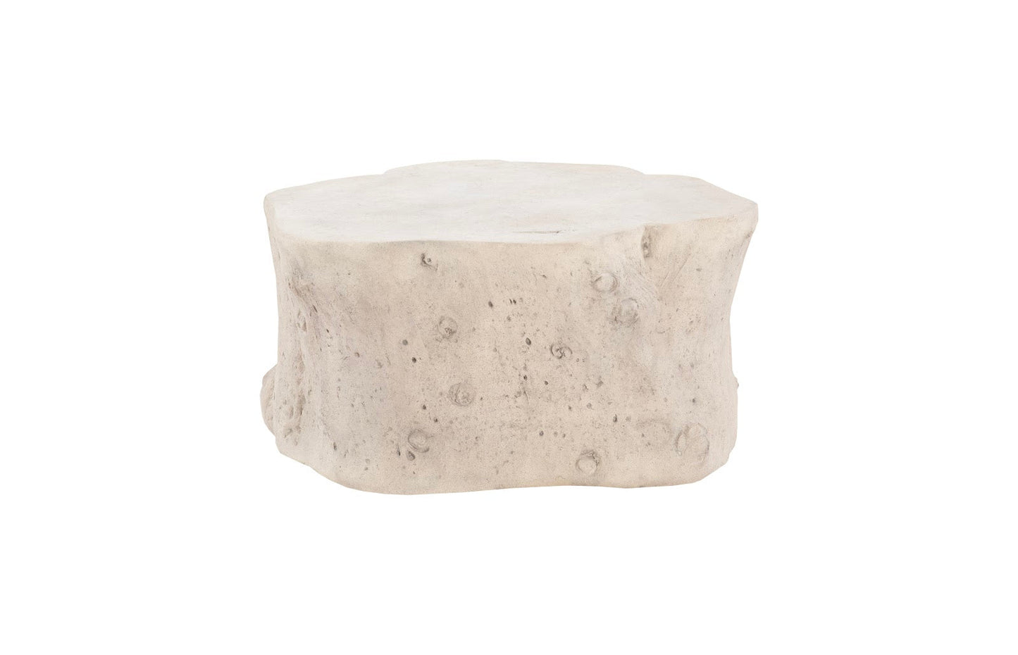 Log Roman Stone Coffee Table – 42″ Nature-Inspired Design