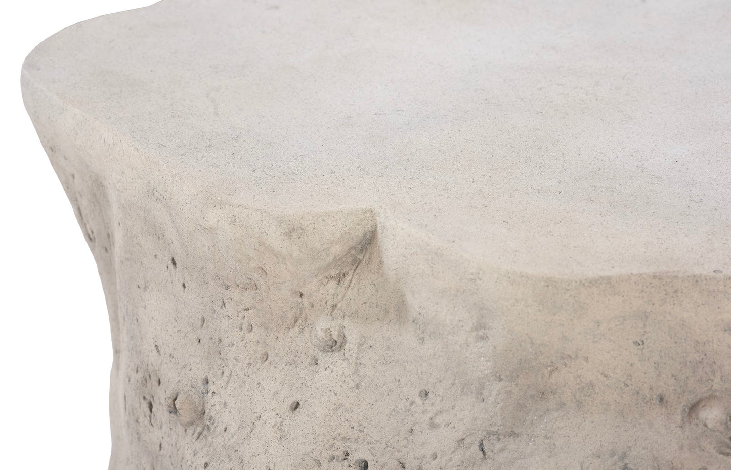 Log Roman Stone Coffee Table – 42″ Nature-Inspired Design