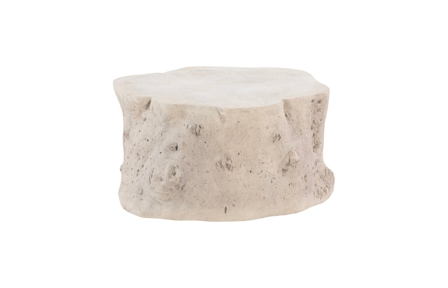 Log Roman Stone Coffee Table – 42″ Nature-Inspired Design