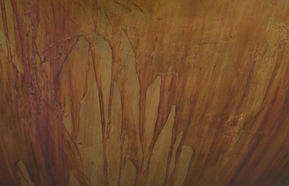 Patina Drum Coffee Table – Resin with Acid Washed Copper